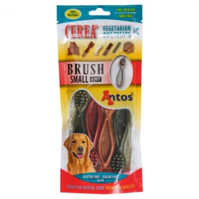 Antos Cerea Brush Small - Кучешки дентални пръчици за  всяка възраст, 11 см - 120 г / 4 бр пакет