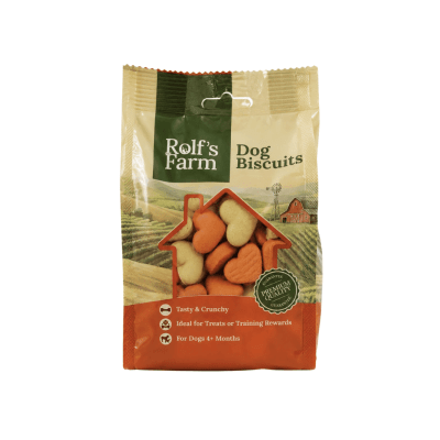 Rolf`s Farm - лакомства за кучета, бисквити мини сърчица микс с вкус на ягода, 200 г