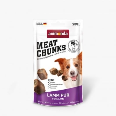 animonda Meat Chunks лакомство за кучета със сушено агнешко месо, 60 г