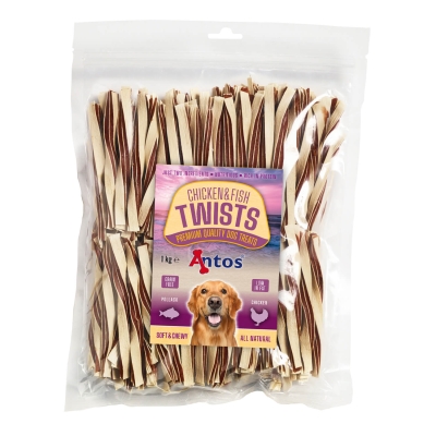 Chicken light Twists ленти пиле + риба, 1кг