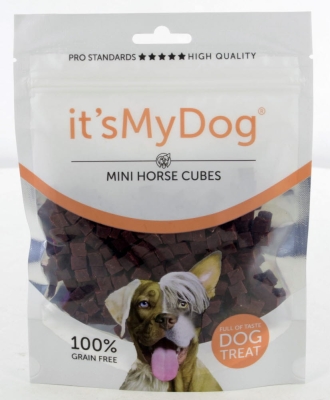 It`s My Dog лакомство за кучета, мини кубчета конско месо, 85 г