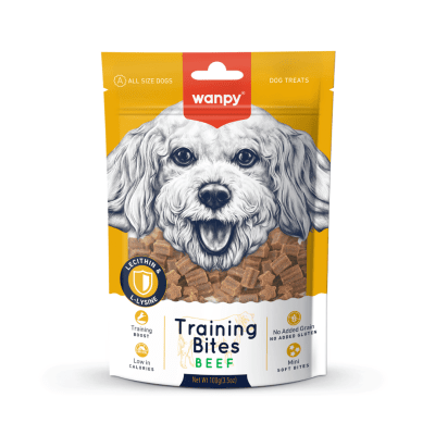 Wanpy Training Bites - лакомства за кучета с говеждо, подходящи за тренировка,100 г