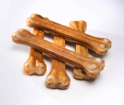 anipro кокал от телешка кожа  25 см, 200 - 220 г / 5 бр в опаковка