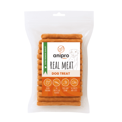 anipro - Протеинови лакомства за кучета - колагенови пръчици, 1 кг.