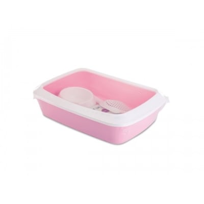 Savic Iriz starter kit litter tray – комплект за котешка тоалетна, розов цвят