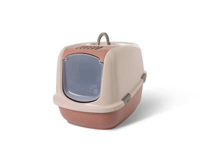 Savic Nestor Jumbo - Котешка тоалетна къща за големи породи, цвят -Тоскана, 66.5х48.5х46.5 