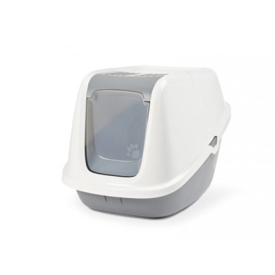 Savic Nestor Giant котешка тоалетна бяло сиво 75.5х56х55.5 см