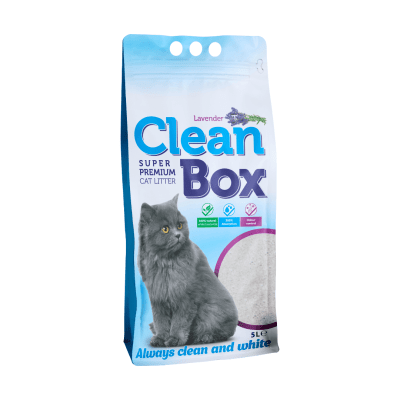 Clean Box Super Premium Котешка постелка 5 л лавандула / 3 бр. СТЕК