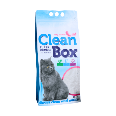 Clean Box Super Premium Котешка постелка 5л бебешка пудра / 3 бр. СТЕК