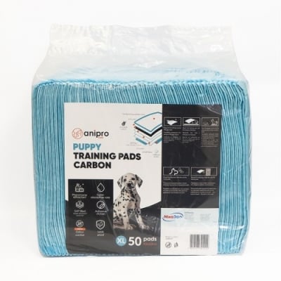 anipro Подложка за кученца с активен въглен XL 90х60 см, 50 бр