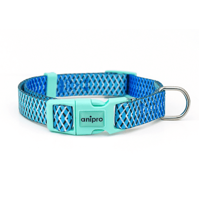 аnipro Soft Touch Let's go нашийник лента 10мм/20-35см с ментово зелена тока