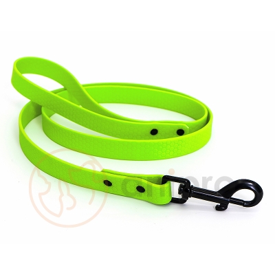 anipro Hexagon повод водоустойчива лента хексагон 20мм/120см неоново зелен с черна карабинка