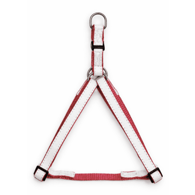 anipro нагръдник лента с коприна 15мм бяло/червено