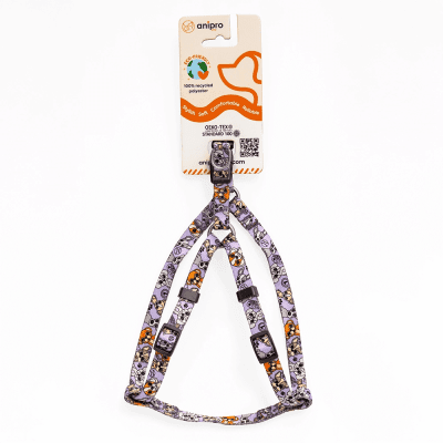 аnipro Soft Touch Cute puppies нагръдник лента 20мм/40-55см с черна тока