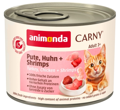 Carny Adult 200 г пуйка + пиле + скариди / 6 бр.  СТЕК