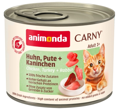 Carny Adult 200 г пиле + пуйка + заек / 6 бр.  СТЕК