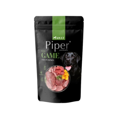 Piper Adult - Пълноценна храна за израснали кучета с дивеч и тиква - пауч, 150 г / 10 бр. стек