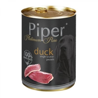 Piper Platinum Pure Dog Adult храна за кучета с патешко, 400 г