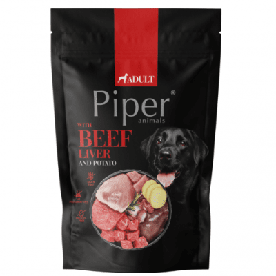 Piper Adult Dog пауч за кучета с говежди дроб и картофи, 500 г