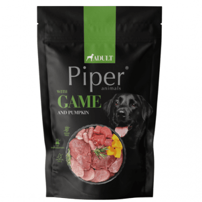 Piper Adult Dog пауч за кучета с дивеч и тиква, 500 г