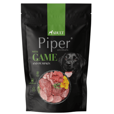 Piper Adult Dog - Пълноценна храна за кучета от всички породи - пауч  с дивеч и тиква, 500 гр.