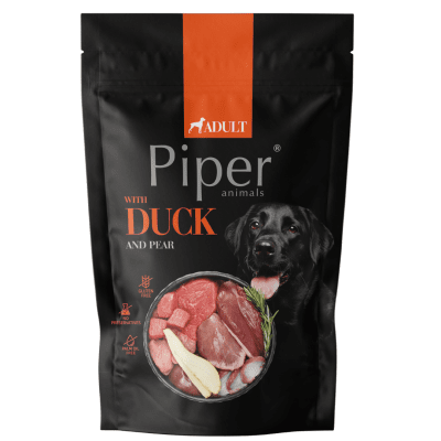 Piper Adult Dog - Пълноценна храна за израснали кучета от всички породи с патица и круша, 500 гр.
