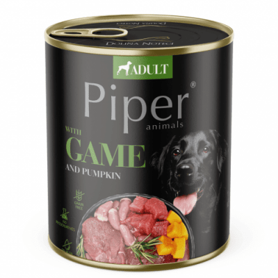 Piper Adult Dog храна за кучета с дивеч, тиква и розмарин, 800 г