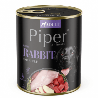 Piper Adult Dog храна за кучета със заешко и ябълки, 800 г