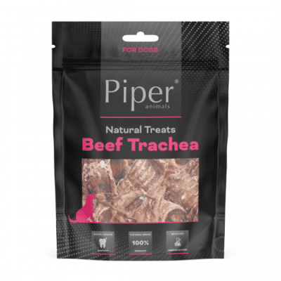 Piper Treats Beef Trachea натурални лакомства за кучета от сушена говежда трахея, за поддържане на ставите, 5бр./оп. 