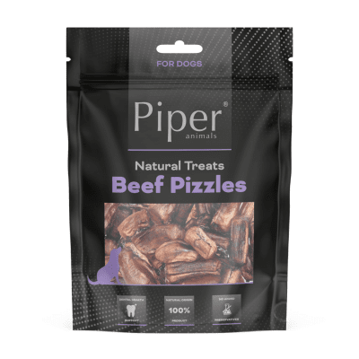 Piper Treats Beef Pizzles натурални лакомства за кучета от сушени говежди пениси, с високо съдържание на протеин, 200 г