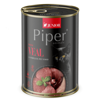 Piper Cat Junior храна за малки котенца с телешко, 400 г