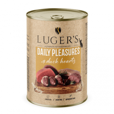 Luger`s Cat храна за котки с патешки сърца, 400 г, 6 бр./стек
