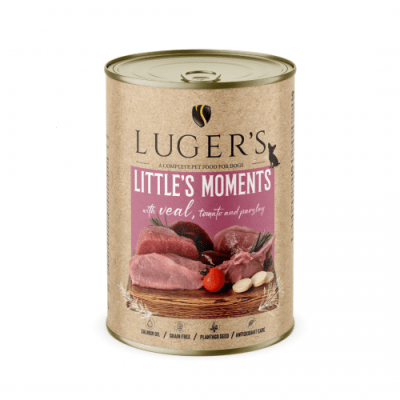 Luger`s Dog храна за дребни породи кучета с телешко и домати, 400 г, 6 бр./стек
