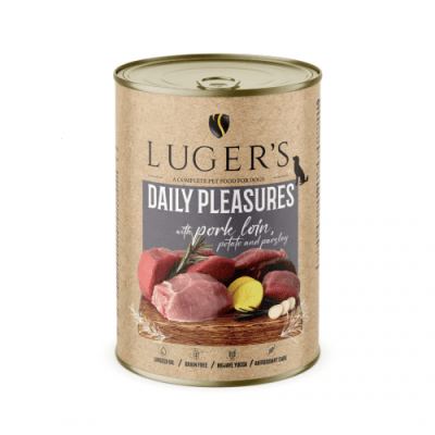 Luger`s Dog храна за кучета със свинско филе, 400 г, 6 бр./стек