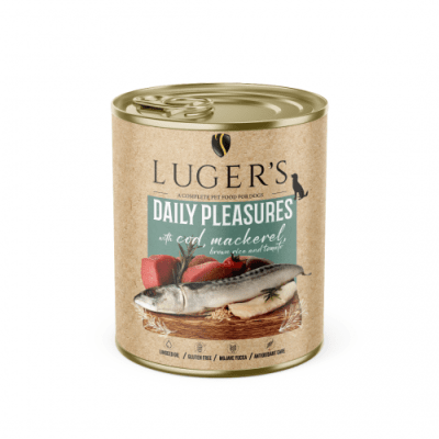 Luger`s Dog храна за кучета с риба треска, 800 г, 6 бр./стек