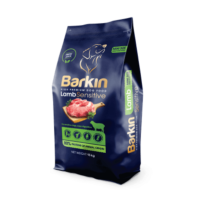 Barkin High Premium храна за кучета от мини породи с агне, 15 кг