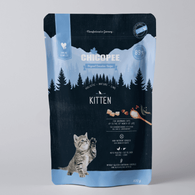 Chicopee Holistic Kitten - пълноценна суха храна за подрастващи котета 12 месеца, 400 г