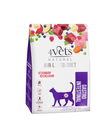 4vets Cat Natural суха храна за котки със стомашно чревни проблеми,1 кг