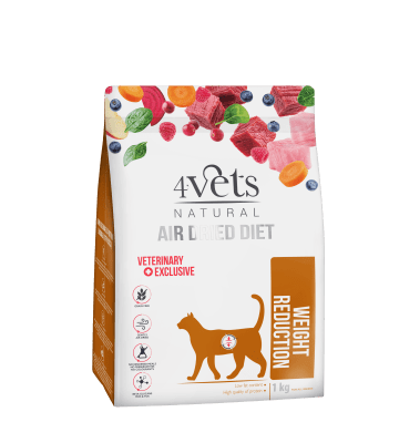 4vets Cat Natural суха храна за котки за контрол на теглото, 1 кг