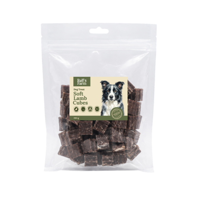 Rolf's Farm - лакомство за кучета, меко агнешко на кубчета, 200 г