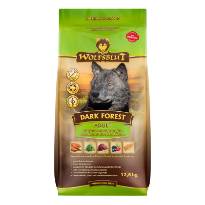 Wolfsblut Dark Forest Adult суха храна за кучета с дивечово месо и сладки картофи, 12.5 кг