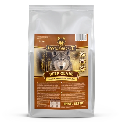 Wolfsblut Deep Glade Small Breed храна за дребни породи кучета с еленско и сладки картофи, 7.5 кг