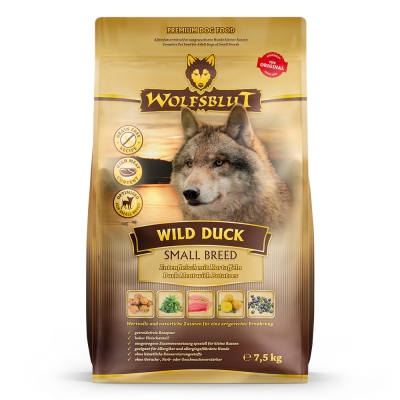 Wolfsblut Wild Duck Small Breed храна за кучета от дребни породи с дива патица и картофи, 7.5 кг
