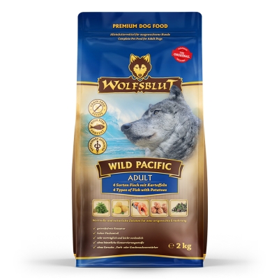 Wolfsblut Wild Pacific Adult храна за кучета с дива тихоокеанска риба и картофи, 2 кг