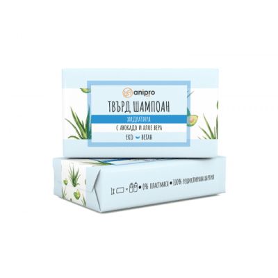 anipro Хидратиращ Твърд шампоан с авокадо и алое 60 г