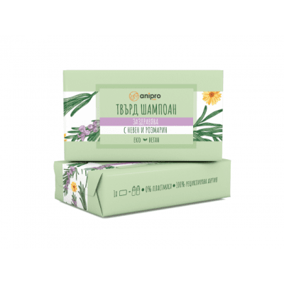 anipro Заздравяващ Твърд шампоан с невен и розмарин 60 г