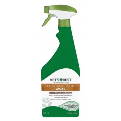 Vet's Best Flea, Tick and Mite Spray спрей за куче срещу бълхи и кърлежи, 500 мл
