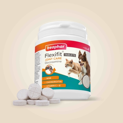 Beaphar Flexifit Glucosamine - хранителна добавка за стави, таблетки с глюкозамин за кучета и котки
