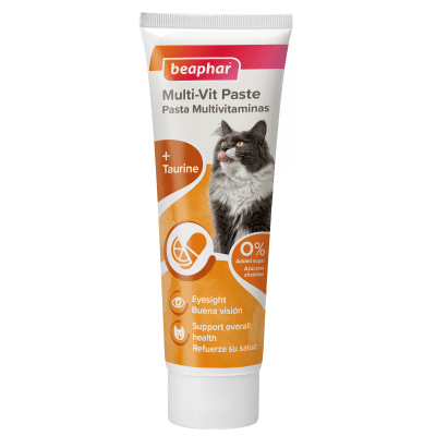 Beaphar мултивитаминна паста за коте 100гр - предотвратява кожни проблеми и осигурява прекрасна козина