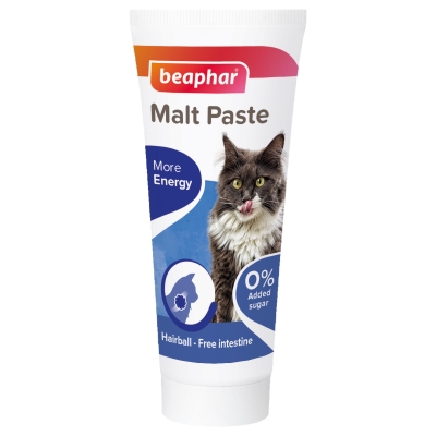 Малцова паста с витамини,  Омега 3 и Омега 6 к-ни за котки - против образуване на космени топки в стомаха